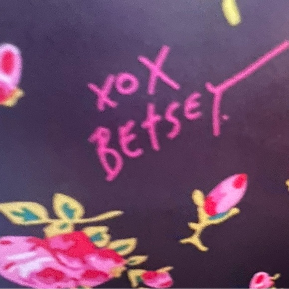 BETSEY JOHNSON novelty phone bag faux leather floral crossbody handbag - Picture 13 of 15